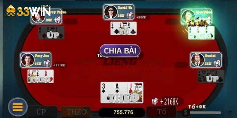 4 bước hướng dẫn chơi bài liêng 33win đơn giản