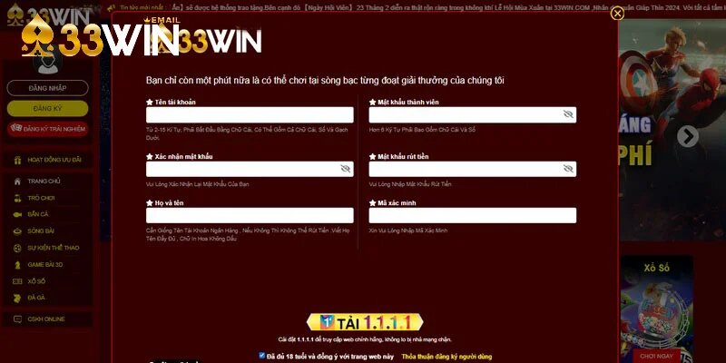 Quy trình tham gia slot game cùng 33win dễ hiểu